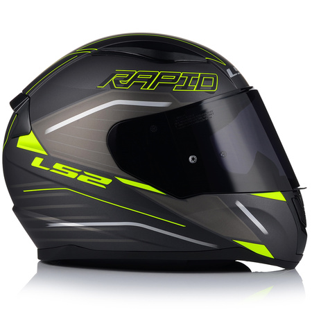 KASK MOTOCYKLOWY LS2 FF353 RAPID II ROKKU ECE 22.06 + CIEMNA SZYBA