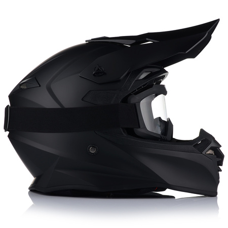 KASK MOTOCYKLOWY | VITO TIVOLI MATT | OFF-ROAD ENDURO CROSS QUAD ATV + GOGLE