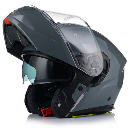 KASK MOTOCYKLOWY VITO FURIO CZARNY MAT SZCZĘKOWY + INTERKOM VITO BLUETOOTH