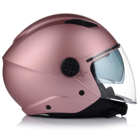 KASK MOTOCYKLOWY OTWARTY | VITO SARENTA DAMSKI | SKUTER CHOPPER + BLENDA
