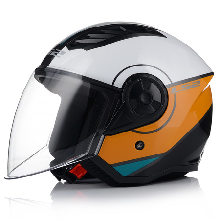 OTWARTY KASK MOTOCYKLOWY LS2 OF616 AIRFLOW II COVER LEKKI NA SKUTER CHOPPER