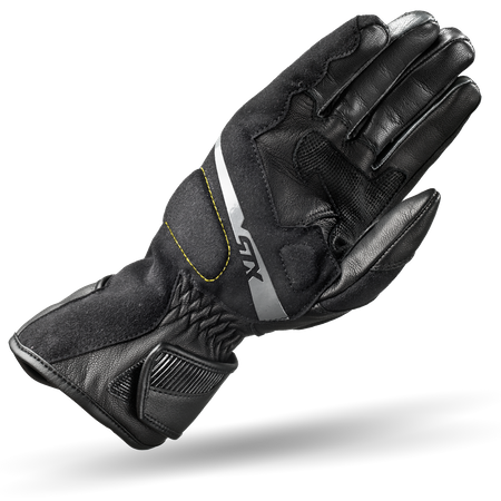 RĘKAWICE MOTOCYKLOWE | SHIMA STX BLACK | MĘSKIE SKÓRZANE DŁUGIE + GRATIS