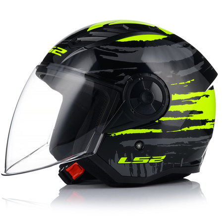 OTWARTY KASK MOTOCYKLOWY LS2 OF616 AIRFLOW II BRUSH LEKKI NA SKUTER CHOPPER