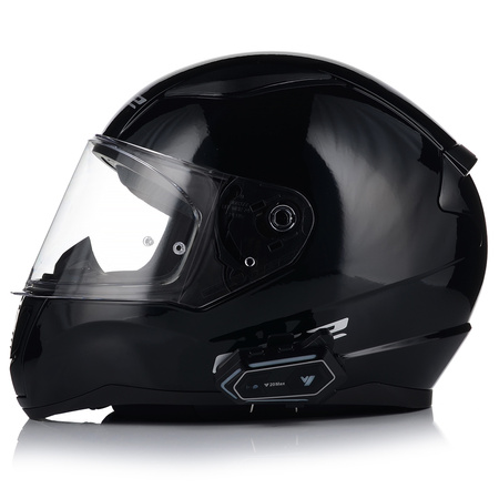 Kask motocyklowy LS2 FF353 RAPID II czarny połysk + interkom 1ST Bluetooth