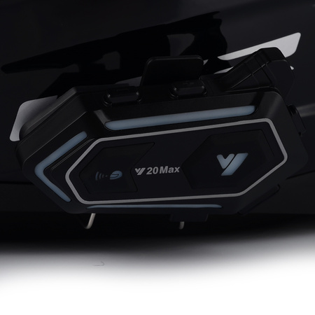 Kask motocyklowy LS2 FF353 RAPID II czarny połysk + interkom 1ST Bluetooth