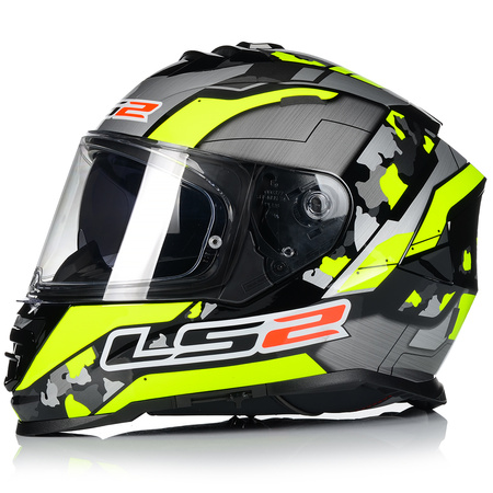 KASK MOTOCYKLOWY LS2 FF800 STORM II CYBORG + PINLOCK + BLENDA ECER 22.06