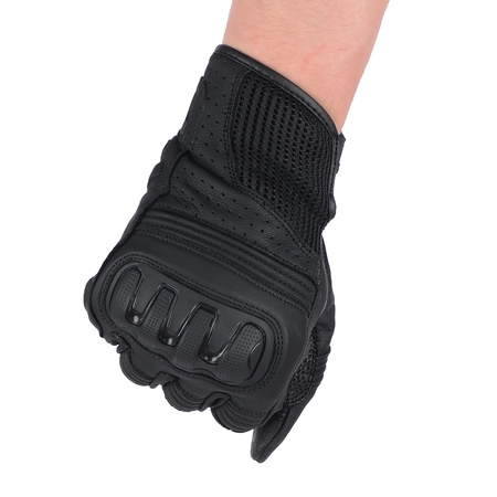 RĘKAWICE MOTOCYKLOWE | OZONE TOWN II | KRÓTKIE MIEJSKIE SKÓRZANE + GRATIS