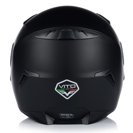 KASK MOTOCYKLOWY | VITO DUOMO MATT BLACK | INTEGRALNY CZARNY MATT