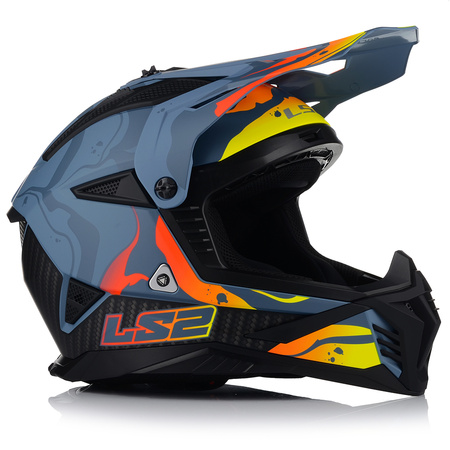KASK MOTOCYKLOWY | LS2 MX708 FAST II + GOGLE | LEKKI ENDURO CROSS QUAD ATV