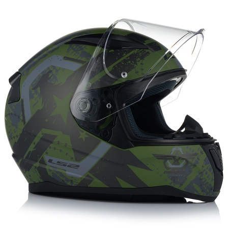 KASK MOTOCYKLOWY LS2 FF353 RAPID II THUNDER BIRDS SYSTEM PINLOCK ECER 22.06
