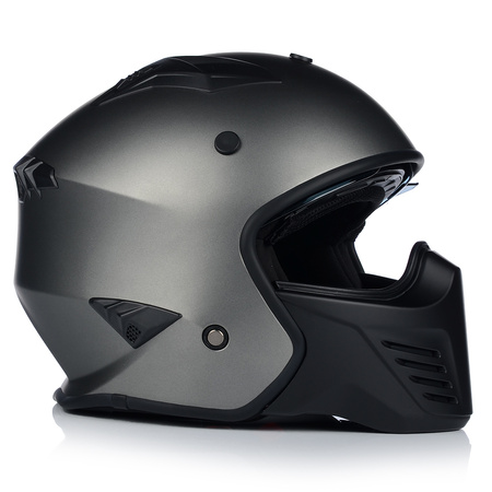 KASK MOTOCYKLOWY | VITO BRUZANO TITAN | OTWARTY + ODPINANA SZCZĘKA + BLENDA