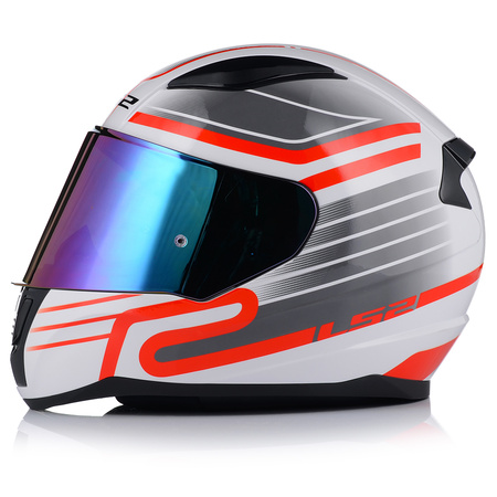 KASK MOTOCYKLOWY LS2 FF353 RAPID II CIRCUIT ECE 22.06 + TĘCZOWA SZYBA