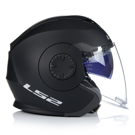 OTWARTY KASK MOTOCYKLOWY LS2 OF570 MAT 3w1 + DASZEK + SZYBA + BLENDA