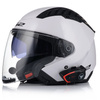 OTWARTY KASK MOTOCYKLOWY LS2 OF600 BIAŁY POŁYSK + INTERKOM BLUETOOTH
