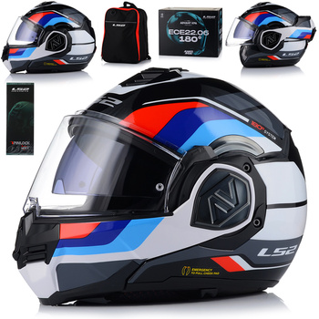 KASK LS2 FF906 ADVANT SPORT BLACK BLUE RED 06