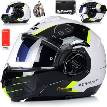 KASK MOTOCYKLOWY | LS2 FF906 ADVANT CODEX | SZCZĘKOWY + PINLOCK + PLECAK