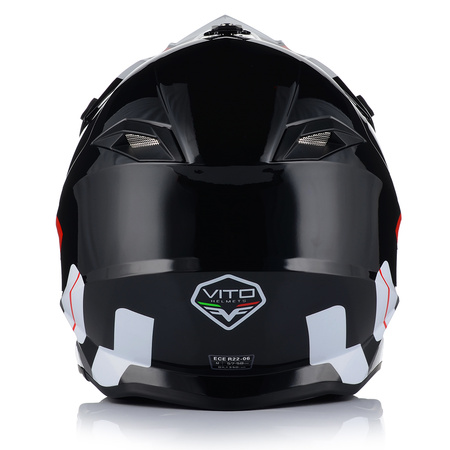 KASK MOTOCYKLOWY | VITO TIVOLI | OFF-ROAD ENDURO CROSS QUAD ATV + GOGLE 2XL