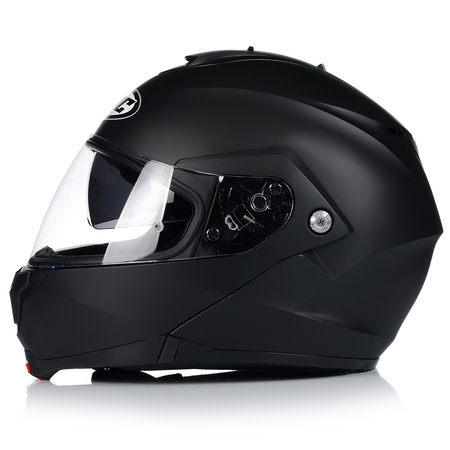 KASK MOTOCYKLOWY | HJC C91 MATT BLACK | SZCZĘKOWY SYSTEM PINLOCK + BLENDA