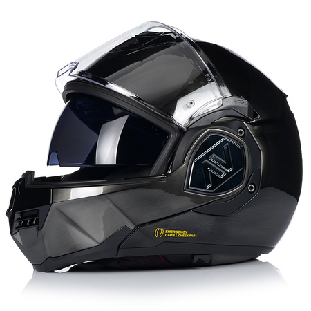 KASK MOTOCYKLOWY | LS2 FF906 ADVANT JEANS | SZCZĘKOWY + PINLOCK + PLECAK