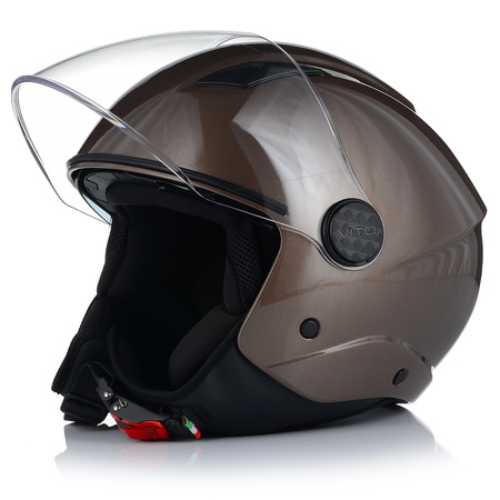 KASK MOTOCYKLOWY OTWARTY | VITO SARENTA | SKUTER CHOPPER ECE 22.06 + BLENDA