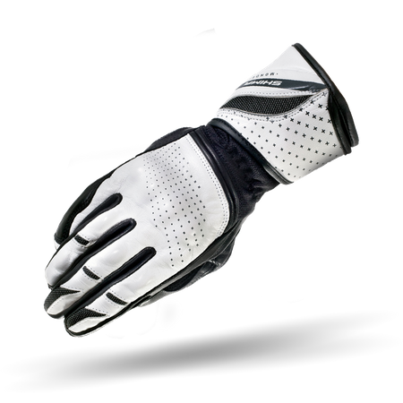 RĘKAWICE MOTOCYKLOWE | SHIMA MONDE WHITE | KLASYCZNE DAMSKIE SKÓRA + GRATIS