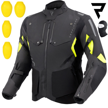 KURTKA MOTOCYKLOWA | REBELHORN HIKER IV | TEKSTYLNA WODOODPORNA + GRATISY