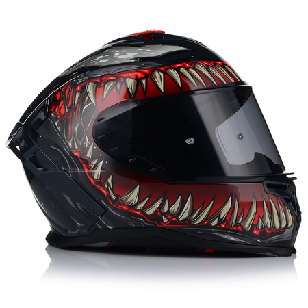 KASK MOTOCYKLOWY | VITO PRESTO MONSTER | INTEGRALNY + CIEMNA SZYBA + BLENDA