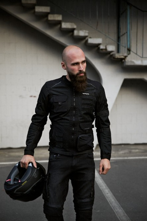 KURTKA MOTOCYKLOWA | REBELHORN BRUTALE | MIEJSKA MĘSKA TEKSTYLNA + GRATISY