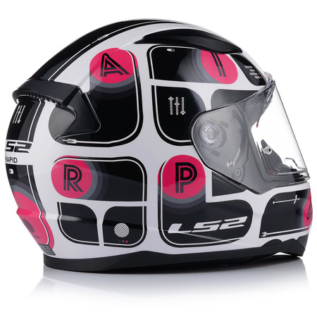 KASK MOTOCYKLOWY LS2 FF353 RAPID BRICK DAMSKI INTEGRALNY SYSTEM PINLOCK