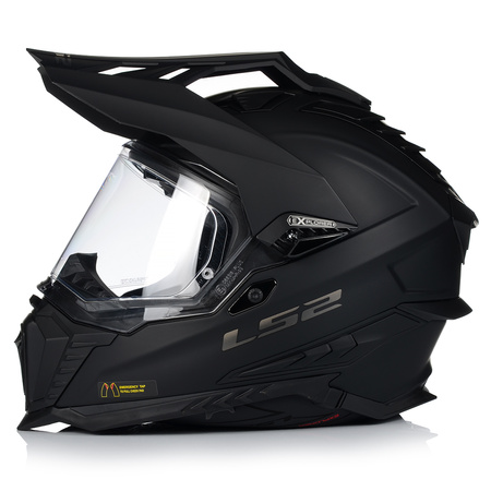 KASK MOTOCYKLOWY LS2 MX701 EXPLORER WŁÓKNO SZKLANE + PINLOCK + BLENDA 22.06