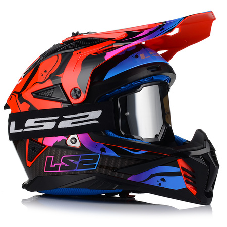 KASK MOTOCYKLOWY | LS2 MX708 FAST II + GOGLE | LEKKI ENDURO CROSS QUAD ATV