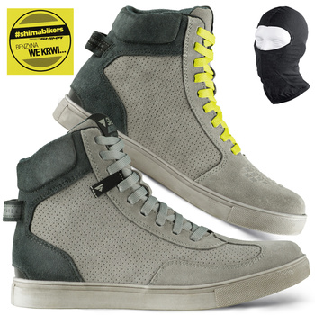 BUTY MOTOCYKLOWE | SHIMA SX-2 EVO GREY | KRÓTKIE MĘSKIE TRAMPKI + GRATISY