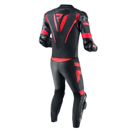 KURTKA MOTOCYKLOWA | REBELHORN REBEL BLK/RED | MĘSKA SKÓRZANA GARB + GRATISY