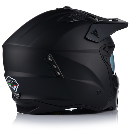 KASK MOTOCYKLOWY 4w1 VITO PREDATOR MATT ODPINANA SZCZĘKA + DASZEK + 2xSZYBA