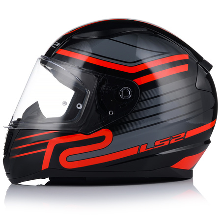 KASK MOTOCYKLOWY LS2 FF353 RAPID II CIRCUIT ECE 22.06 + TĘCZOWA SZYBA