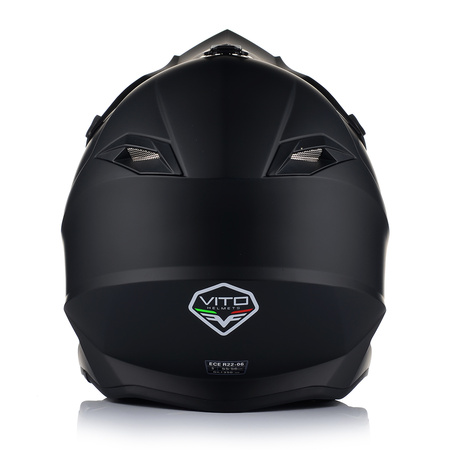 KASK MOTOCYKLOWY | VITO TIVOLI | OFF-ROAD ENDURO CROSS QUAD ATV CZARNY MATT