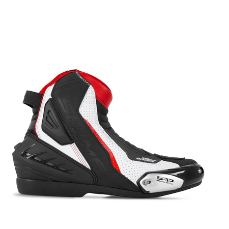 BUTY MOTOCYKLOWE | SHIMA SX-6 WHITE/RED | KRÓTKIE MĘSKIE MIEJSKIE + GRATISY