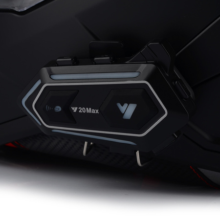 KASK MOTOCYKLOWY | VITO PRESTO CZARNY MAT | INTEGRALNY + INTERKOM + BLENDA S