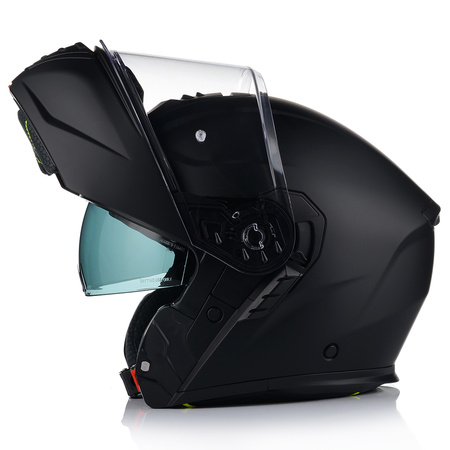 KASK MOTOCYKLOWY VITO FURIO CZARNY MAT SZCZĘKOWY + INTERKOM VITO BLUETOOTH