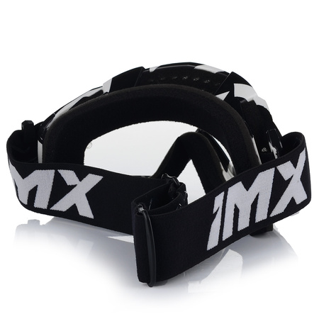 GOGLE MOTOCYKLOWE IMX MUD BIAŁO-CZARNE ANTYPARA ANTIFOG CROSS QUAD ATV