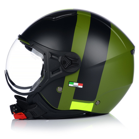 KASK MOTOCYKLOWY OTWARTY | VITO MODA RETRO MAT | SKUTER CHOPPER ECE 22.06