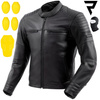 KURTKA MOTOCYKLOWA | REBELHORN HUNTER II | MĘSKA SKÓRZANA KLASYCZNA + GRATIS