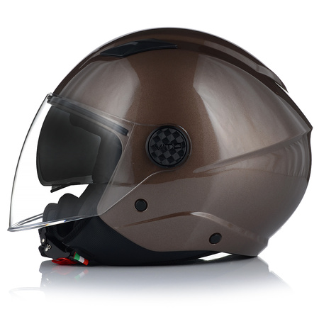 KASK MOTOCYKLOWY OTWARTY | VITO SARENTA | SKUTER CHOPPER ECE 22.06 + BLENDA