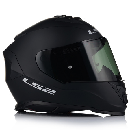 KASK MOTOCYKLOWY LS2 FF800 STORM II CZARNY MATT + PRZYCIEMNIANA SZYBA