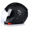 KASK MOTOCYKLOWY OTWARTY | VITO BRAVO | CZARNY MAT SKUTER CHOPPER ECE 22.06 