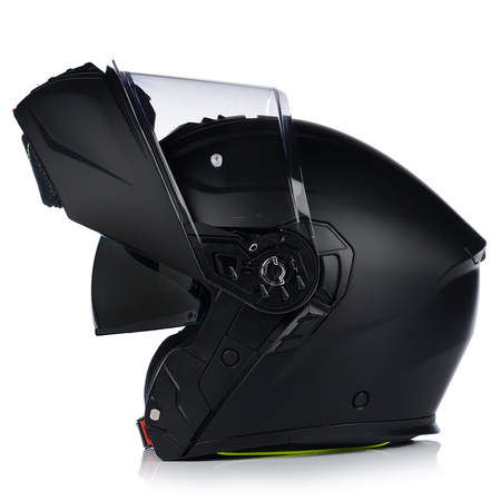 KASK MOTOCYKLOWY | VITO FURIO BLACK MAT | SZCZĘKOWY SYSTEM PINLOCK + BLENDA