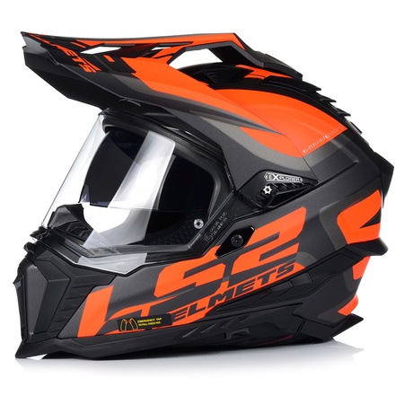 KASK MOTOCYKLOWY LS2 MX701 EXPLORER CROSS QUAD ATV + PINLOCK + BLENDA 22.06 