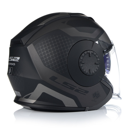 OTWARTY KASK MOTOCYKLOWY LS2 OF570 MAT 3w1 + DASZEK + SZYBA + BLENDA