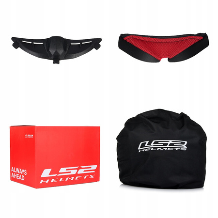 KASK MOTOCYKLOWY LS2 FF353 RAPID II ZOMBIE RED SYSTEM PINLOCK ECER 22.06