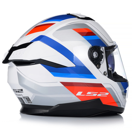 KASK MOTOCYKLOWY LS2 FF808 STREAM II VINTAGE KEVLAR SYSTEM PINLOCK + BLENDA